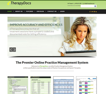 eTherapyDocs New Store Front page